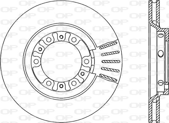 OPEN PARTS Тормозной диск BDA1792.20